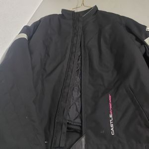 Womens castle motorcycle jacket, size large